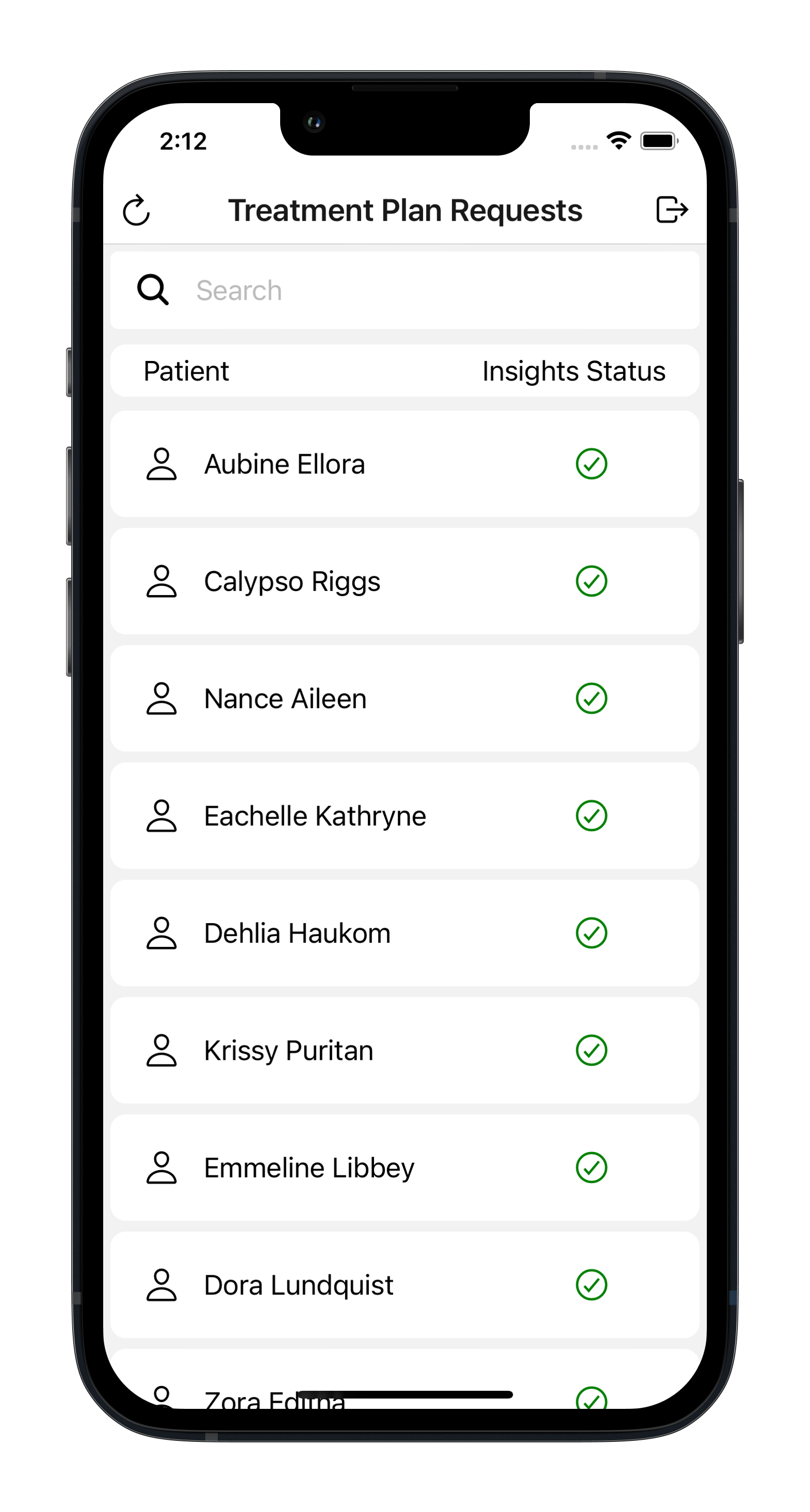 SOLID Insights home screen